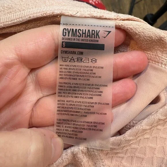 Gymshark True Texture Leggings Blush - Picture 9 of 9